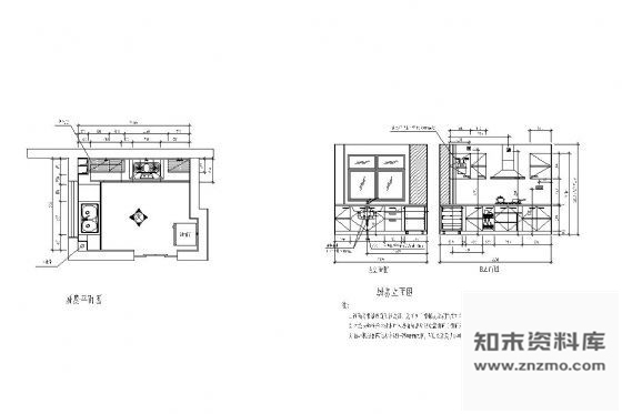 图块/节点整体厨房设计方案