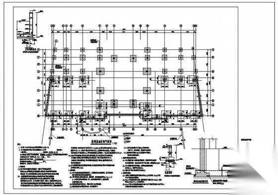 无锡某陈列馆搭建结构设计图 抗震加固结构