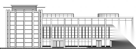 某小区四层综合商业中心建筑方案图