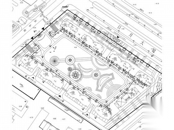 某花园广场综合管网施工图 市政给排水