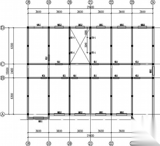 四层砖混宿舍结构施工图(条形基础 现浇板)