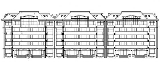 五层砖混住宅楼建筑施工图