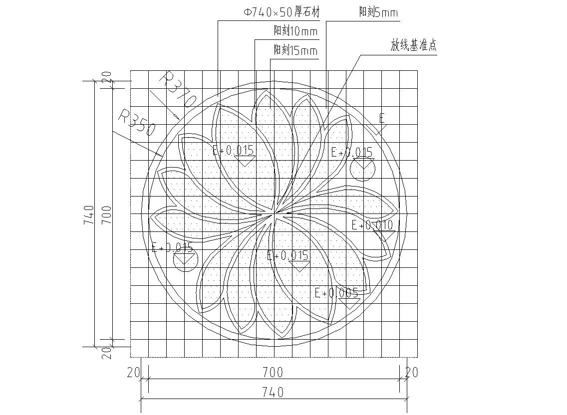 园路铺装标准化设计-汀步详图设计