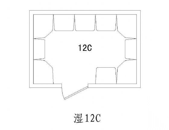 桑拿洗浴空间图块