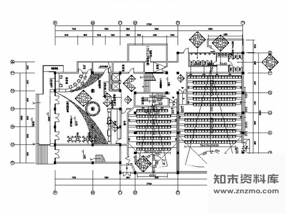 施工图江苏知名设计院时尚现代电影院室内装修CAD施工图