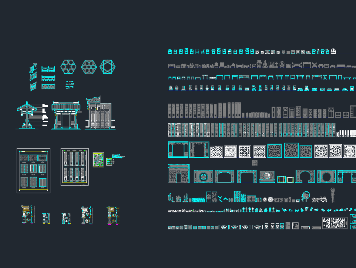 中式CAD构件