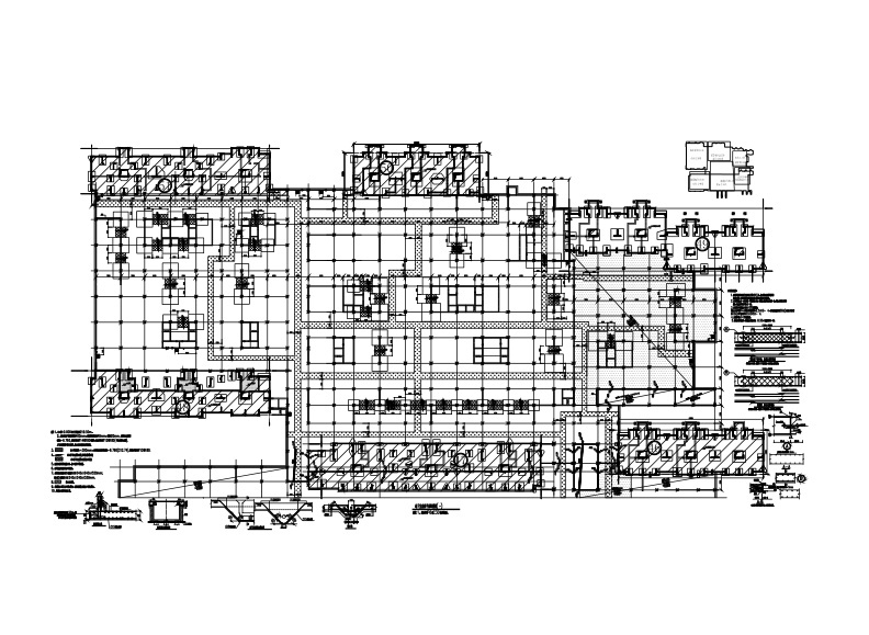 板加腋地下室结构施工图（CAD、12张） 混凝土节点