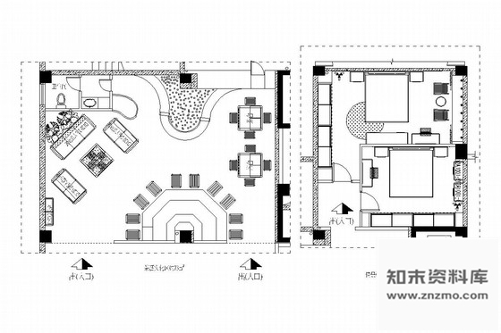 施工图福建家居体验馆内部茶文化及情景区施工图含效果图