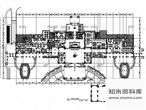 施工图江苏豪华七星级白金酒店室内装修CAD施工图含效果