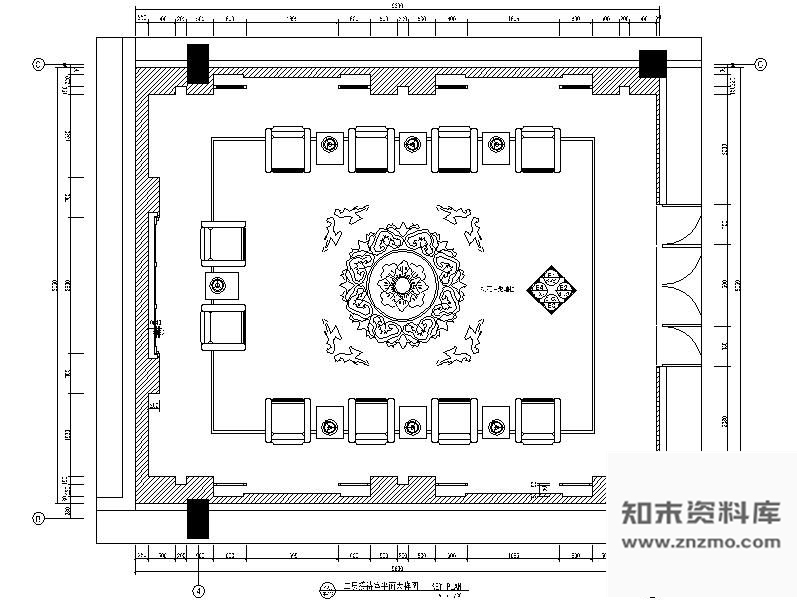 78㎡小会议室内详图 施工图