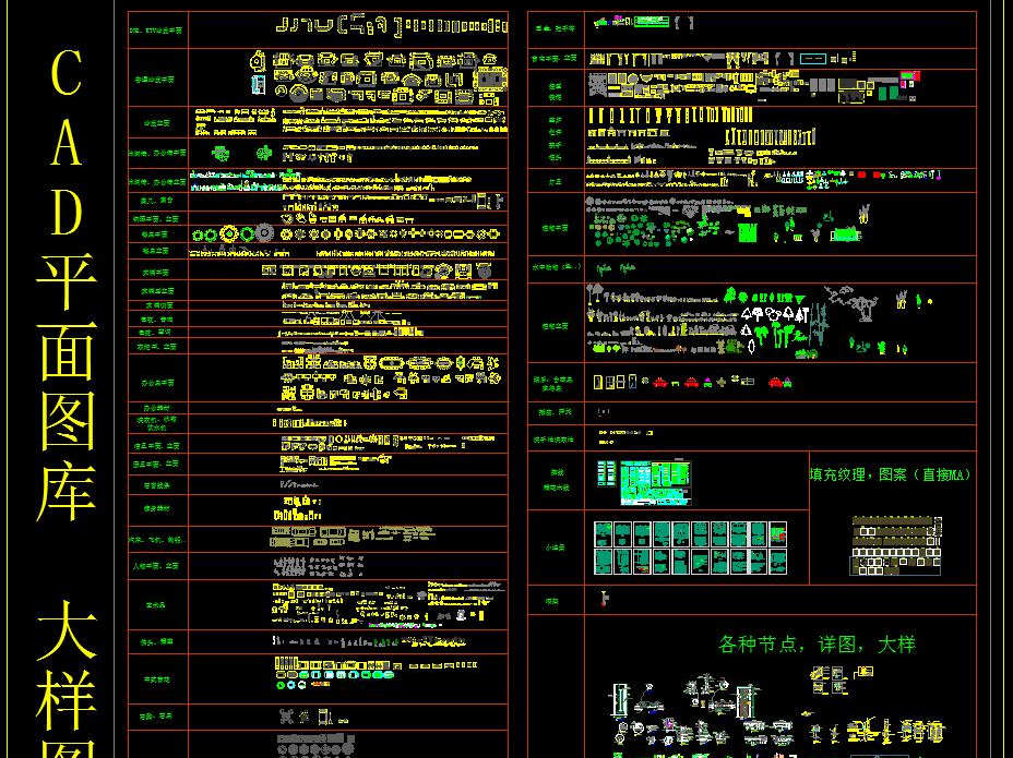 CAD 平面图库 大样图 平面图块