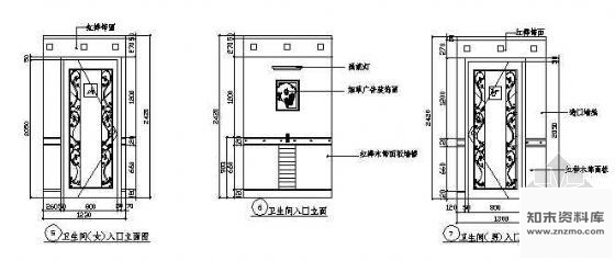 图块/节点卫生间入口立面图