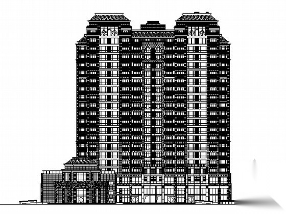 某十九层商住楼建筑施工图