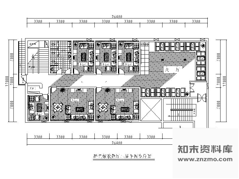 施工图316㎡KTV包房室内装修图