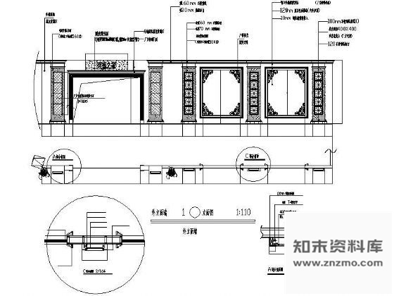 图块/节点家具专卖店外立面详图 家具节点