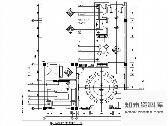 施工图高级会所B型VIP包房装修图