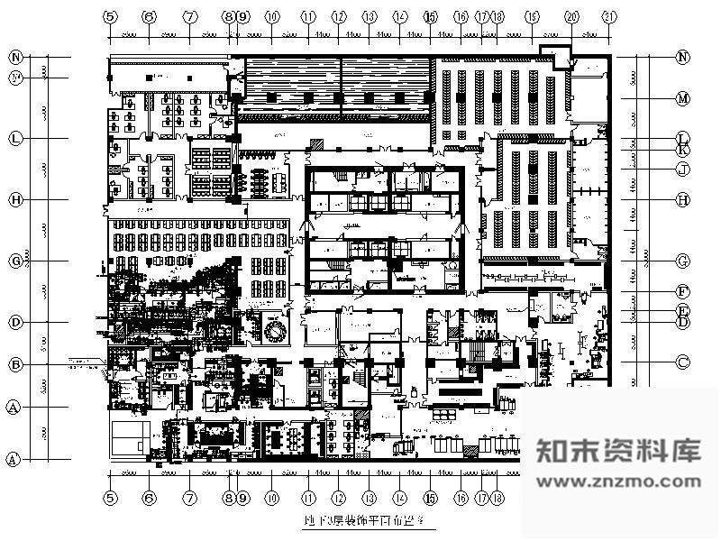 施工图某国际大酒店局部室内装修图