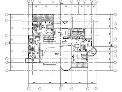 两层502平方米独栋别墅室内设计CAD图纸及SU模型