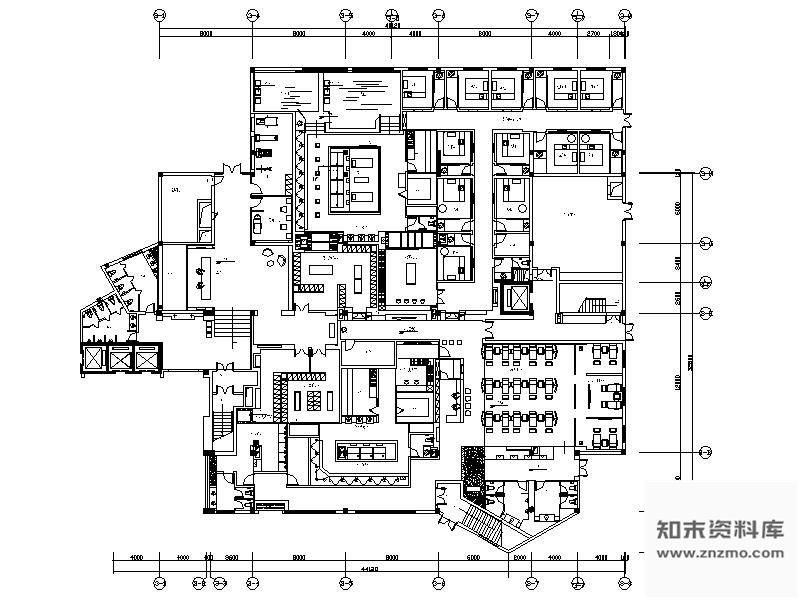 施工图杭州某四星级酒店桑拿部装修图