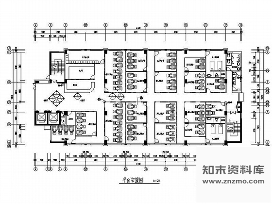 施工图800平米高档足浴局部装修图