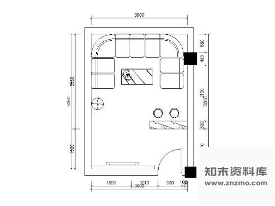 图块/节点18㎡娱乐包房立面图