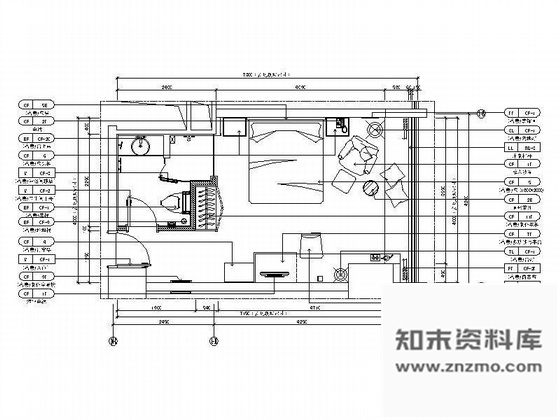 施工图成都酒店客房样板间装修图