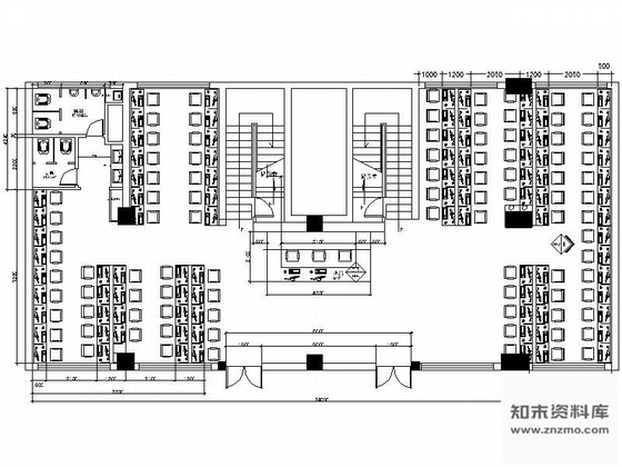 施工图两层网吧空间装修图