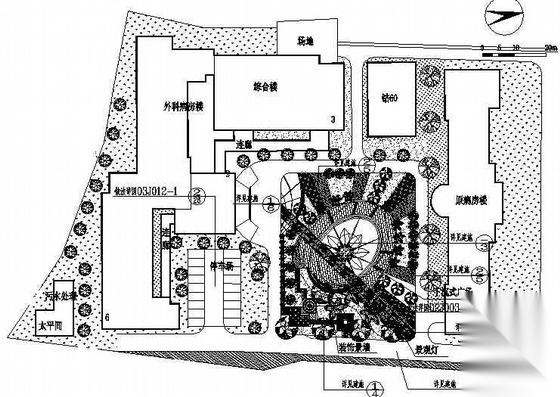 某医院环境景观设计施工图 医院疗养景观