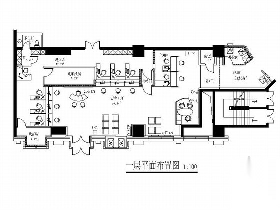 [北京]现代综合商业金融服务机构支行装修施工图