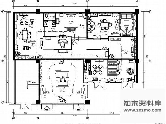 施工图广东前卫现代风格家具展示空间施工图含高清效果图