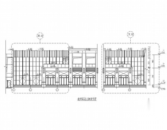 [武汉]国际商场幕墙结构施工图（两栋）