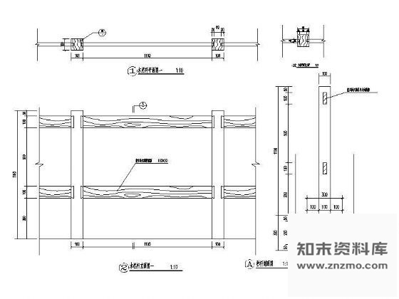 图块/节点木栏杆详图