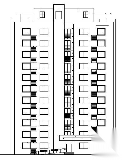 张家口某塔式高层施工图