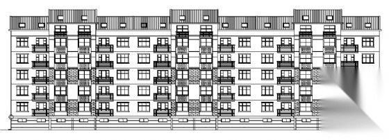 某五层住宅楼建筑方案图