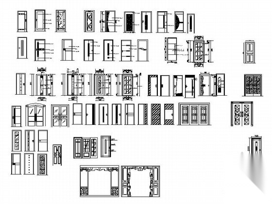 常用门类CAD图块