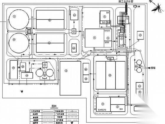 污水处理厂平面布置图