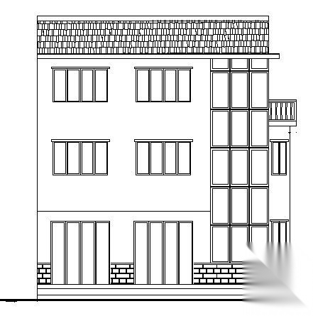 某民用三层住宅楼建筑结构方案图