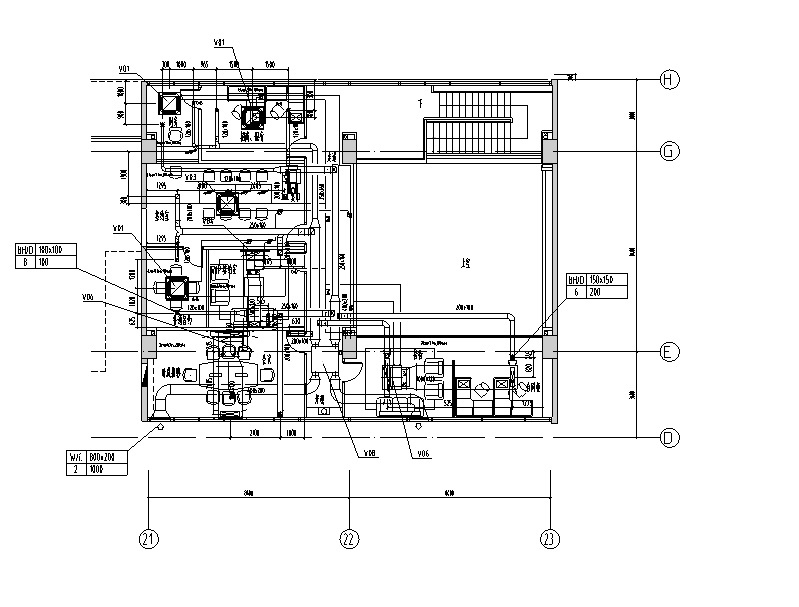 上海国际设计中心暖通系统竣工图（CAD，45张） 建筑暖通