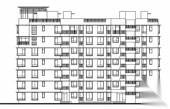 深圳某花园住宅楼建筑施工图