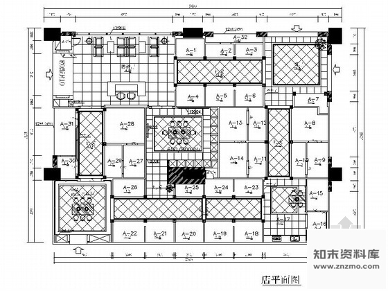 施工图广东某陶瓷专卖店室内装修施工图