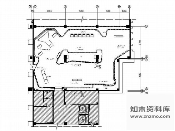 施工图江西现代互联网展示体验中心及办公区室内设计CAD施工图含全套方案