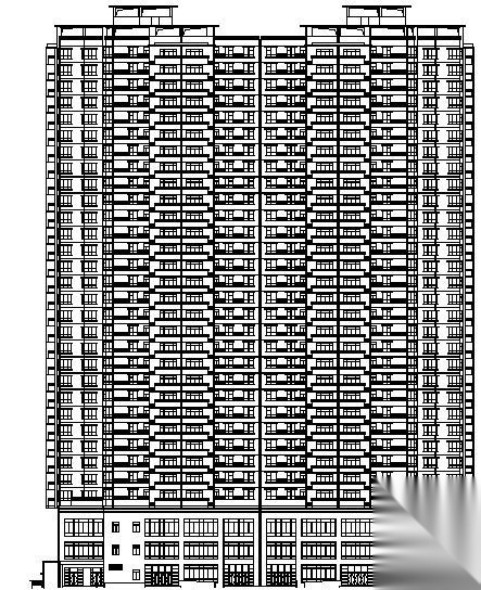 某三十一层商住楼建筑施工图（106.3米）