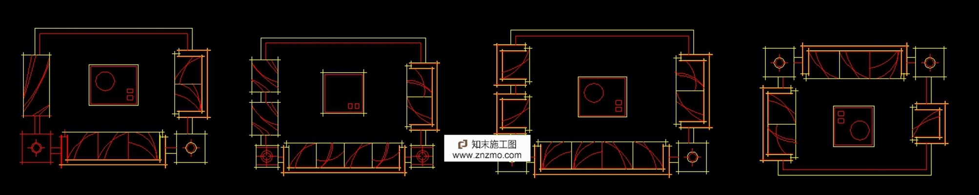 颜色鲜明，模型简洁，适合现代后现代