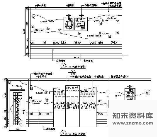 图块/节点KTV包房立面图4