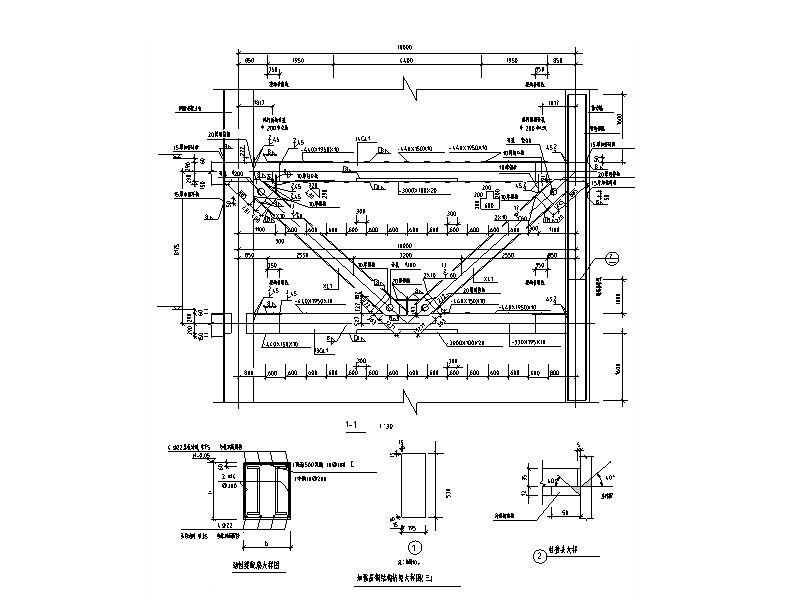 钢桁架节点详图CAD 节点