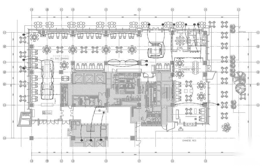 [广东]希尔顿五星商务酒店施工图+设计方案