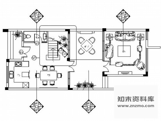 施工图海南现代泰式风格三层别墅施工图