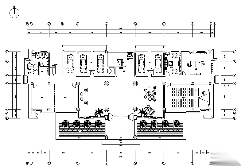 [江苏]中式风格苏州豪华办公楼设计施工图（附效果图）