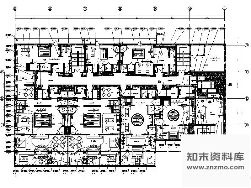 施工图成都某日式SPA馆室内装修图