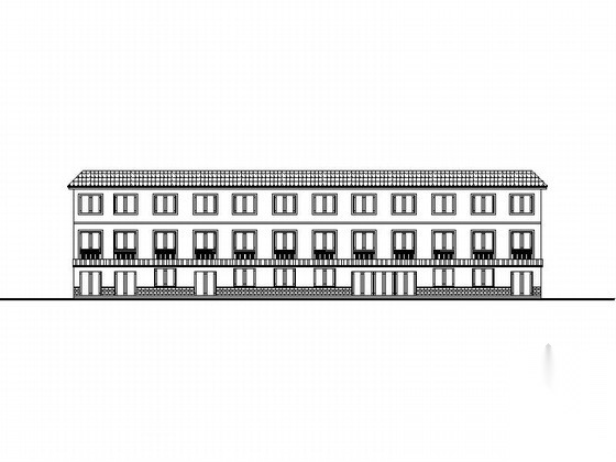 浙江 三层现代活动中心建筑施工图